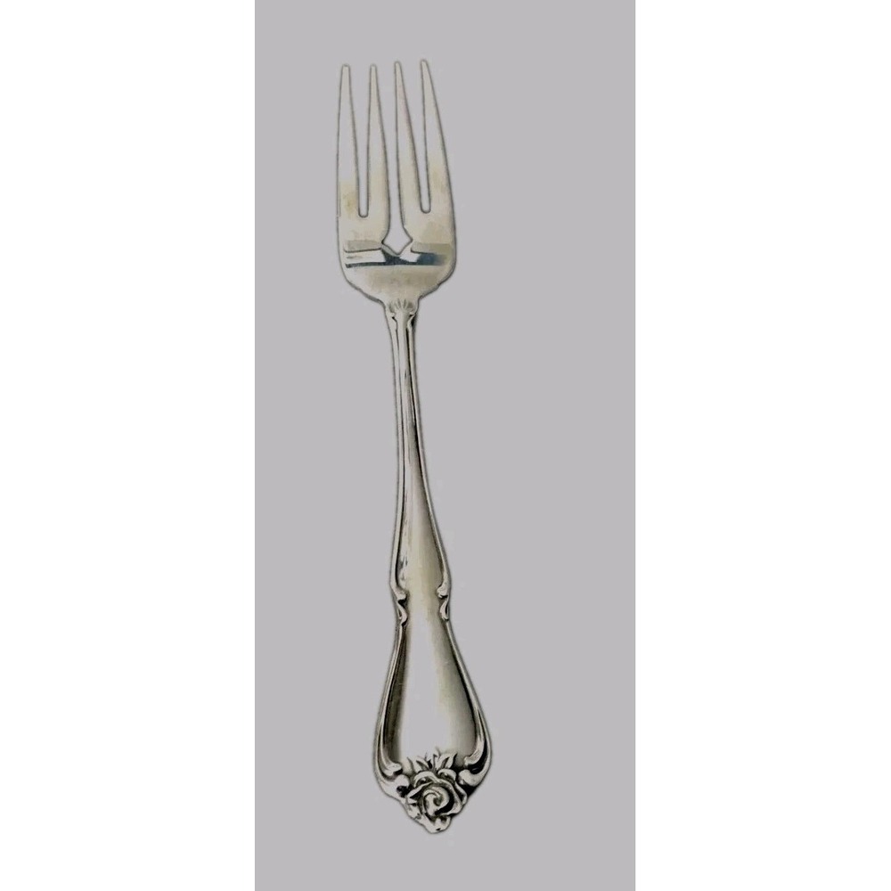 Oneida USA Stainless Arbor Rose‎ True Rose One Salad Fork Discontinued flatware